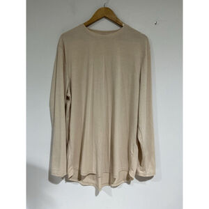 Womans Shein Long Sleeve T Shirt Nude Color ‘ ITS OK DONT WORRY’ Xl